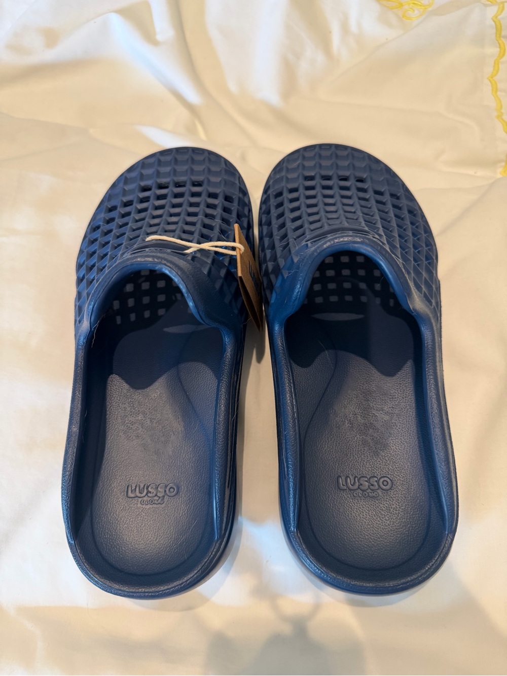 Men's Scenario Slide Blue Sandal Clogs by Lusso. Brand new.